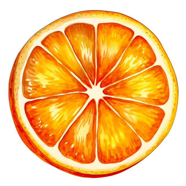 Orange Fruit 100% Cotton Fabric Panel Block EE558