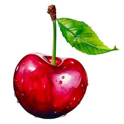 Cherry 100% Cotton Fabric Panel Block EE649