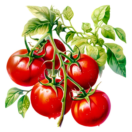 Tomatoes 100% Cotton Fabric Panel Block EE687