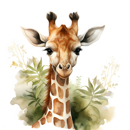 Giraffe 100% Cotton Fabric Panel Block ET2000