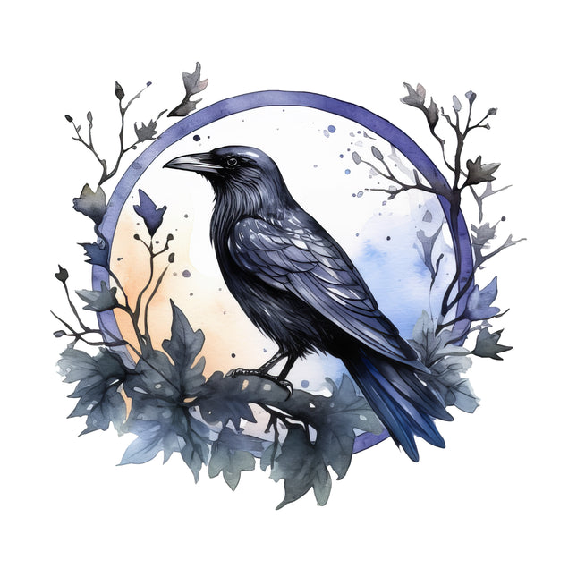 Raven 100% Cotton Fabric Panel Block ET324