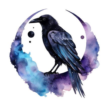 Raven 100% Cotton Fabric Panel Block ET326