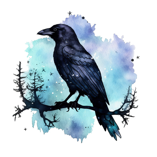 Raven 100% Cotton Fabric Panel Block ET327