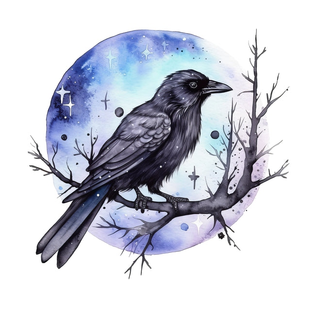 Raven 100% Cotton Fabric Panel Block ET328