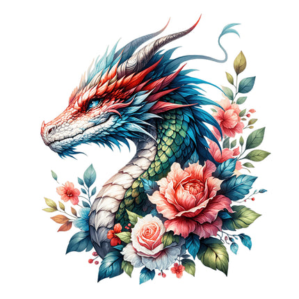 dragon fabric panel