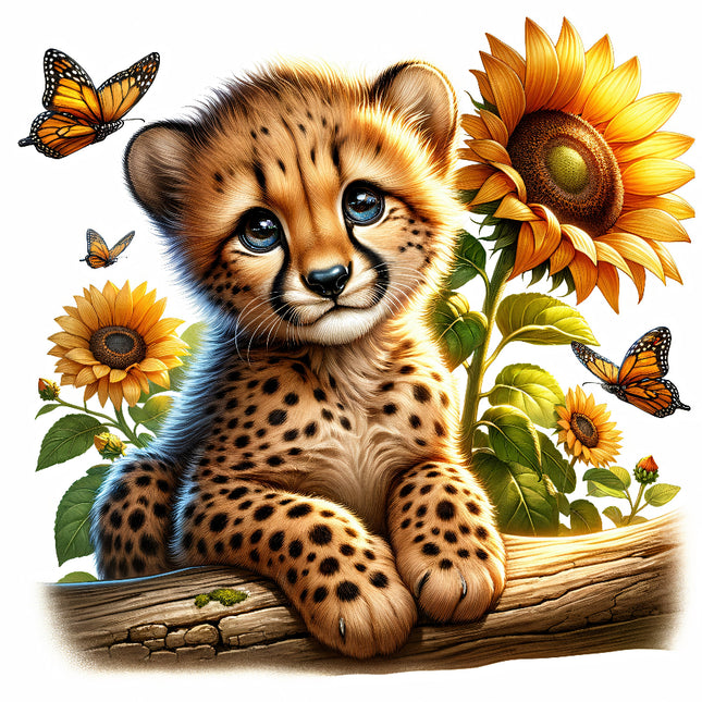 cheetah fabric panel