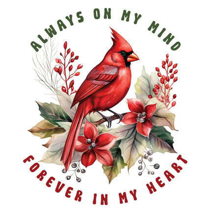 Memoriam Cardinal 100% Cotton Fabric Panel Block ET537