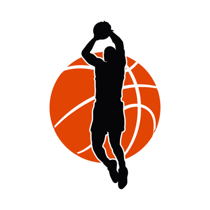 Basketball 100% Cotton Fabric Panel Block ET796