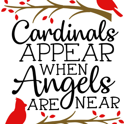Memory Cardinal Memoriam 100% Cotton Fabric Panel Block G1