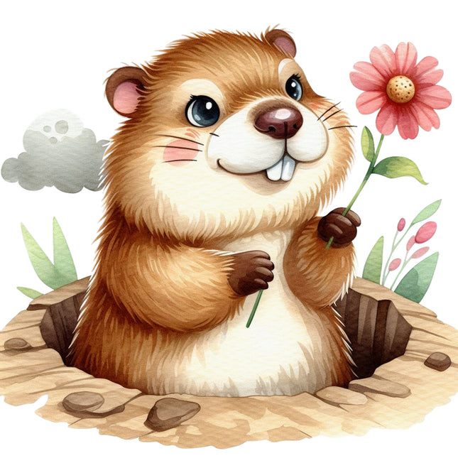 groundhog cotton fabric panel