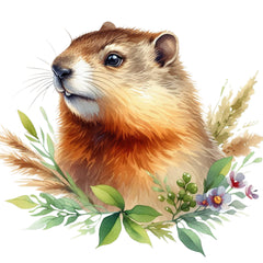 groundhog cotton fabric panel