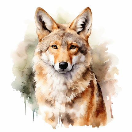 coyote cotton quilt block