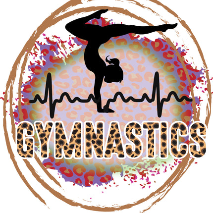 Gymnastics 100% Cotton Fabric Panel Block L484