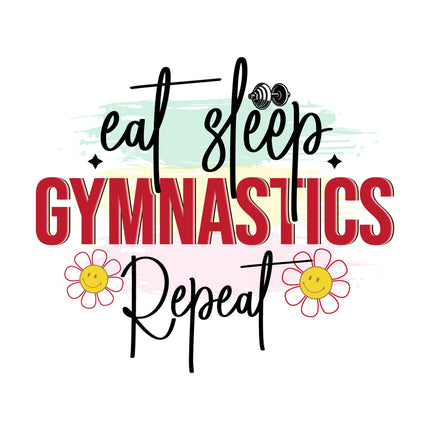 Gymnastics Gymnast 100% Cotton Fabric Panel Block A179