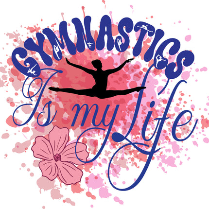 Gymnastics Gymnast 100% Cotton Fabric Panel Block A174