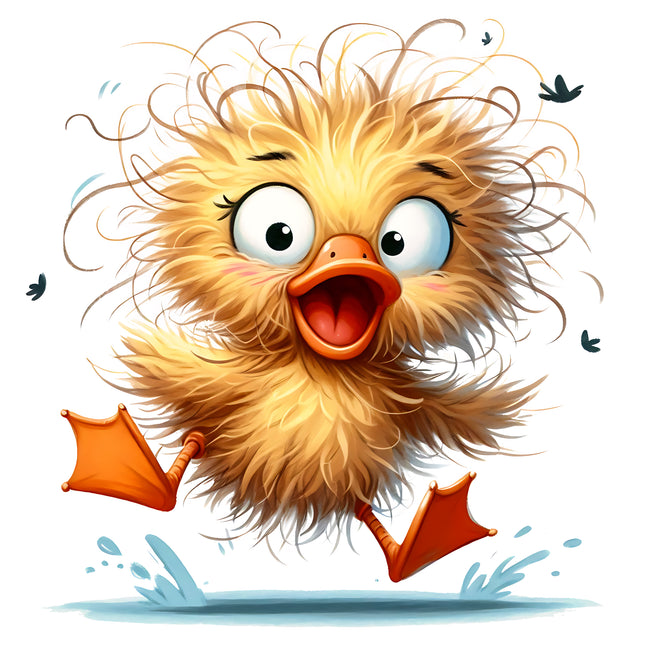 Humor Duck 100% Cotton Fabric Panel Block HM13