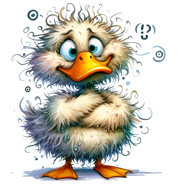 Humor Duck 100% Cotton Fabric Panel Block HM15