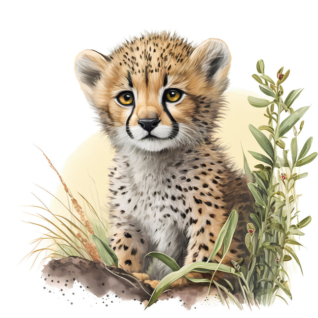 cheetah fabric panel