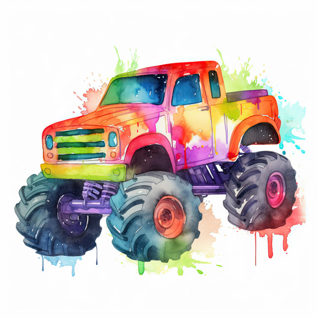 monster truck fabric panel