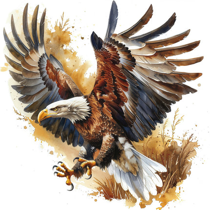 bald eagle fabric panel