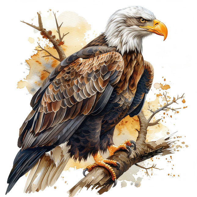 bald eagle fabric panel