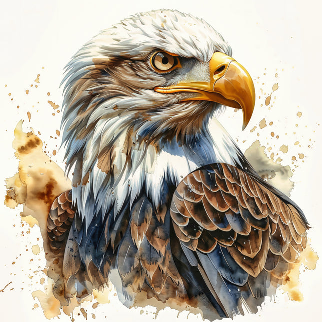 bald eagle fabric panel