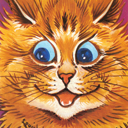 louis wain cats fabric panel