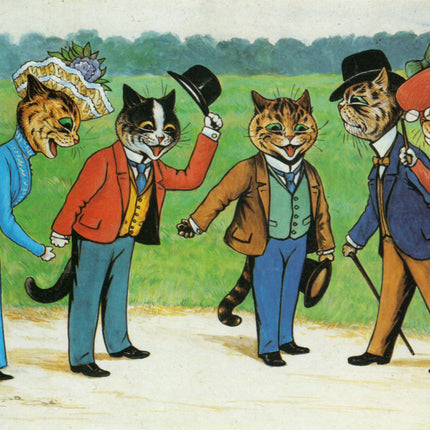 Louis Wain fabric panel