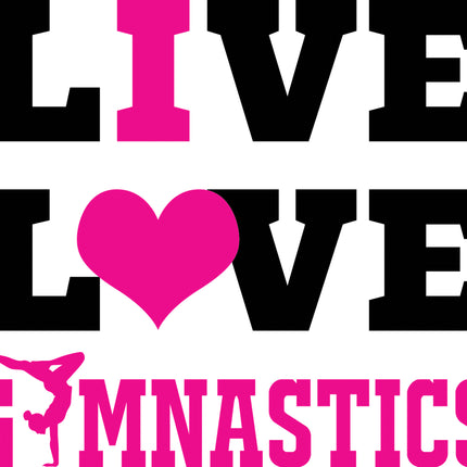 Gymnastics Gymnast 100% Cotton Fabric Panel Block ET192