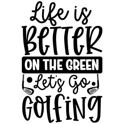 Golf 100% Cotton Fabric Panel Block M1080