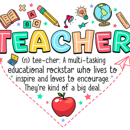 Teacher 100% Cotton Fabric Panel Block M1440