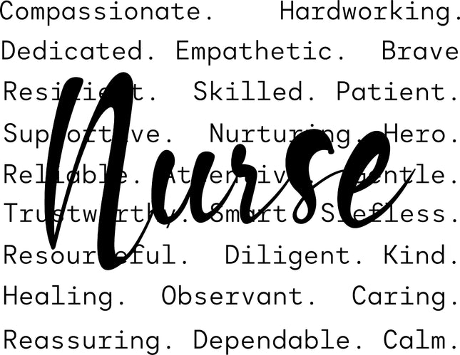 Nurse 100% Cotton Fabric Panel Block M1530