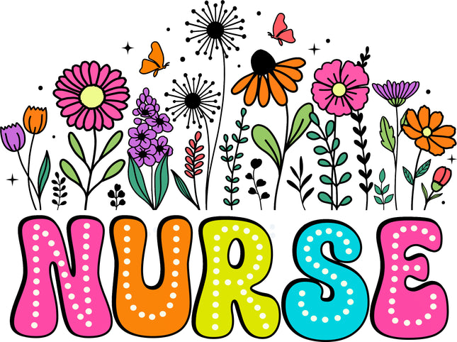 Nurse 100% Cotton Fabric Panel Block M1540