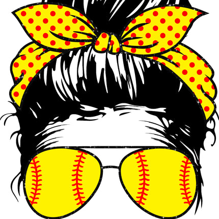 Softball Life 100% Cotton Fabric Panel Block M1570