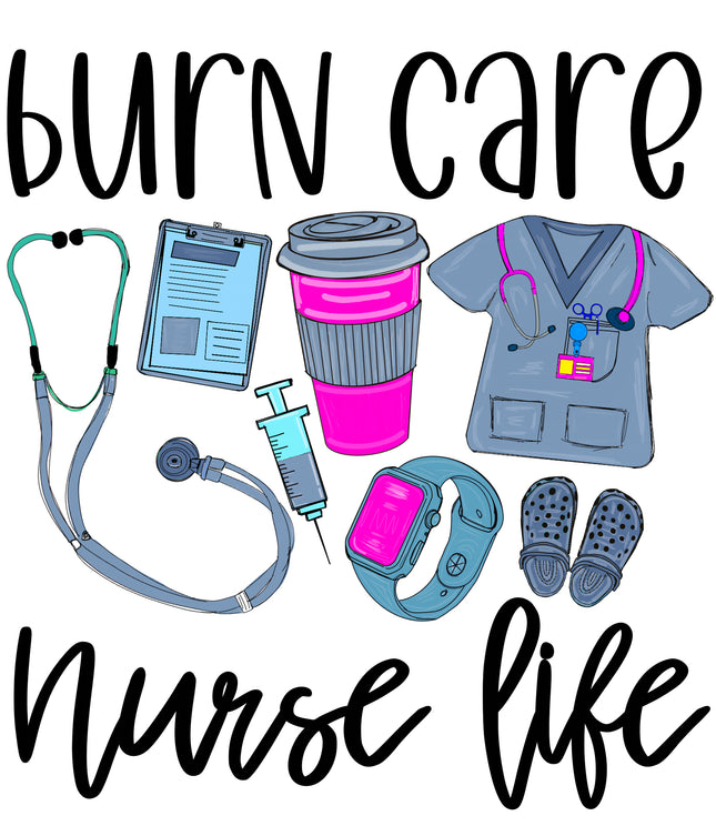 Burn Care Nurse 100% Cotton Fabric Panel Block M1660