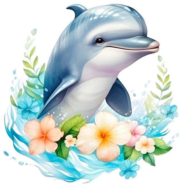 Dolphin fabric panel