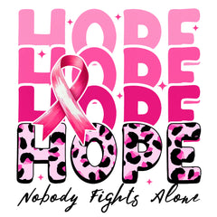 pink ribbon fabric panel