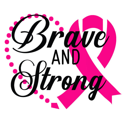 Cancer Awareness Pink Ribbon 100% Cotton Fabric Panel Block M2650