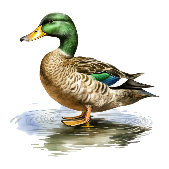 mallard duck fabric panel