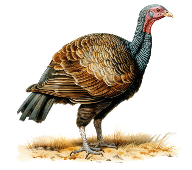 Wild Turkey 100% Cotton Fabric Panel Block M361