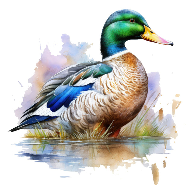 mallard duck fabric panel