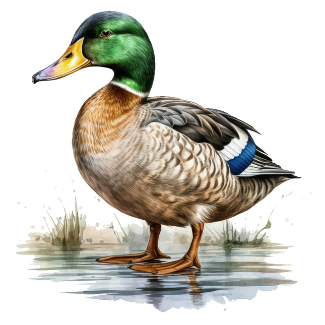 mallard duck fabric panel