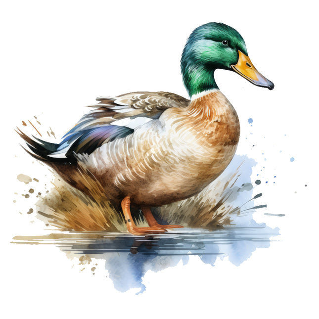 mallard duck fabric panel