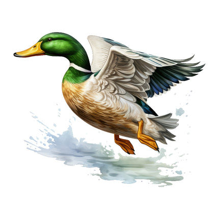 mallard duck fabric panel