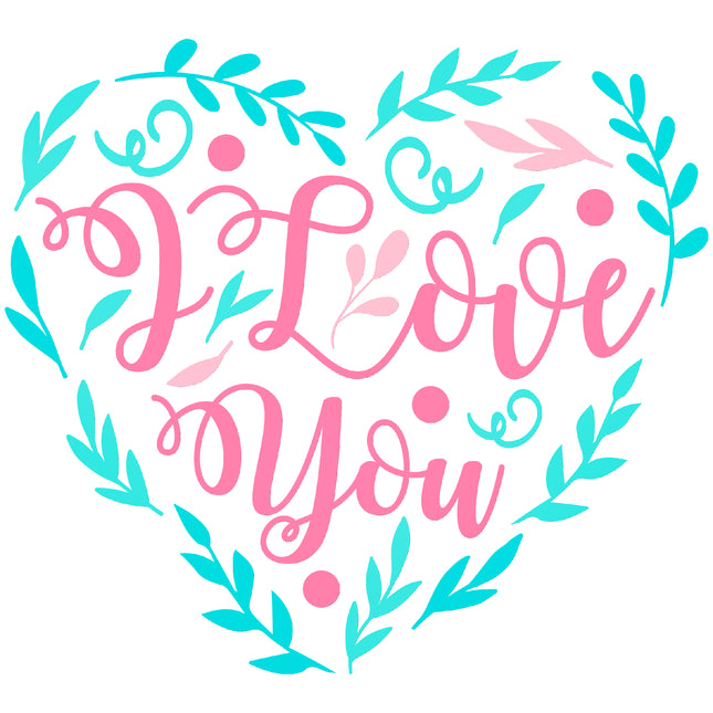 Love You / Wedding 100% Cotton Fabric Panel Block M5280