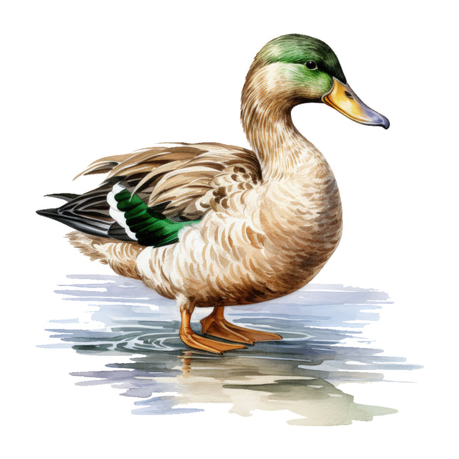 mallard duck fabric panel