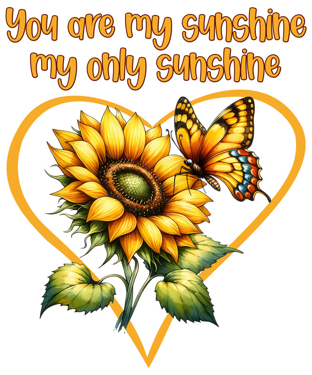 You Are My Sunshine 100% Cotton Fabric Panel Block M5814
