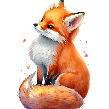 Fox 100% Cotton Fabric Panel Block M7203