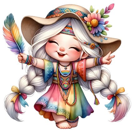 hippie fabric panel