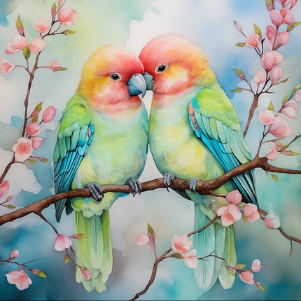 love birds quilt block